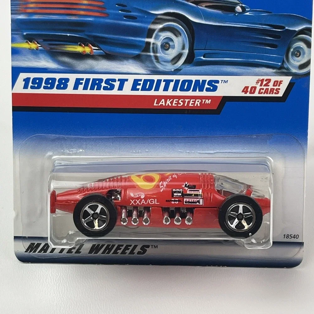 Hot Wheels 1998 #647 First Editions 12 of 40 Lakester Red Malaysia Base 18540
